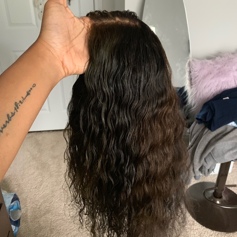 Deep wave 20” HUMAN hair wig (BETTER PICTURES)